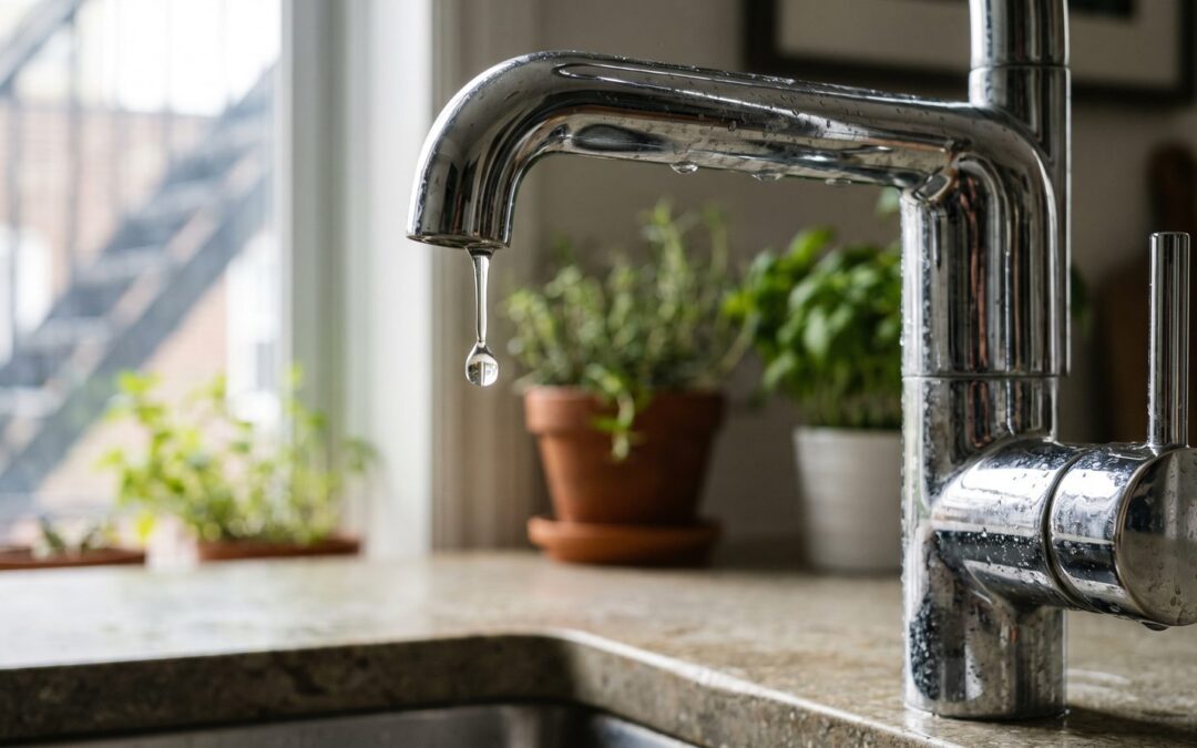 Robinet qui goutte : causes, couts et solutions rapides